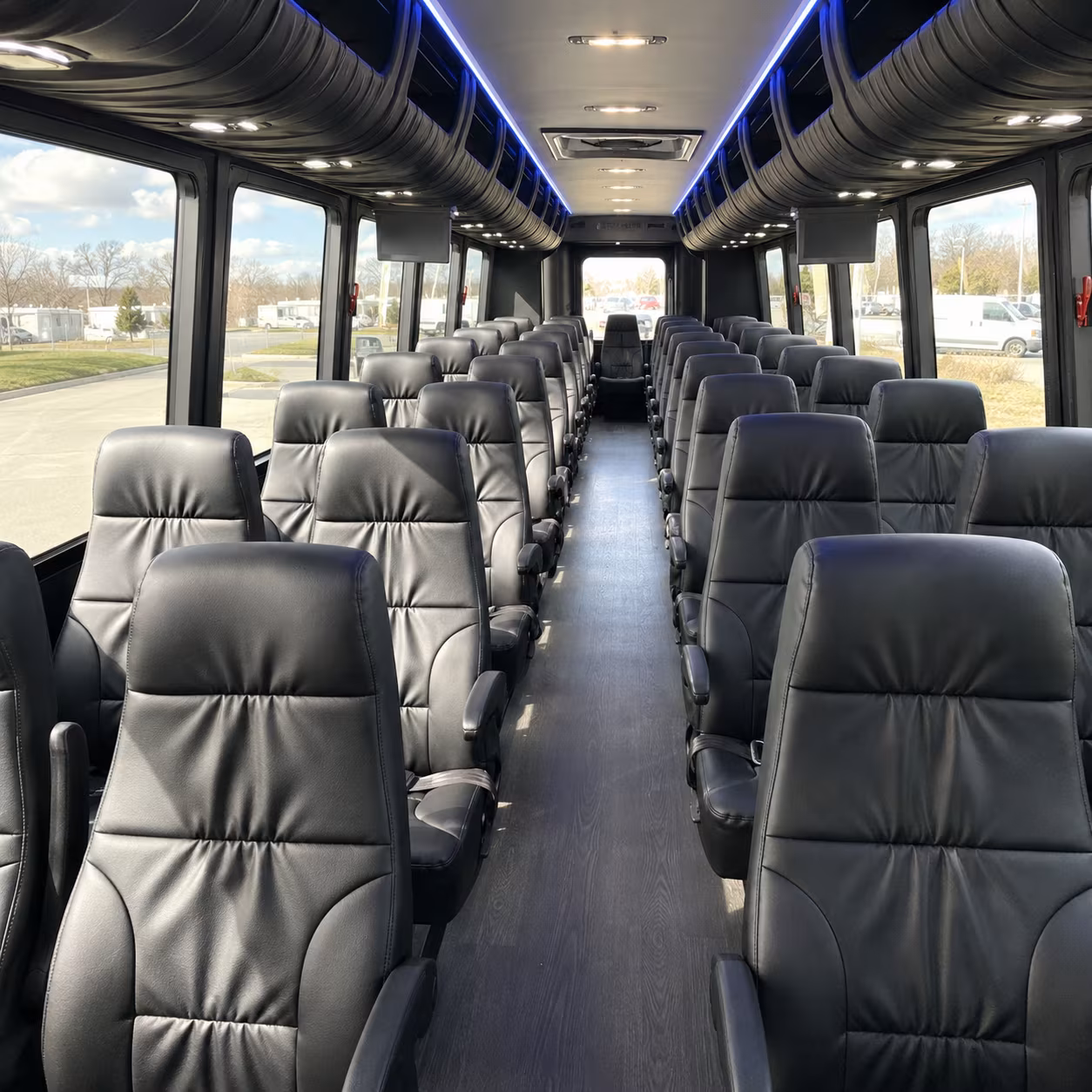 plantation airport transportation onboard seating