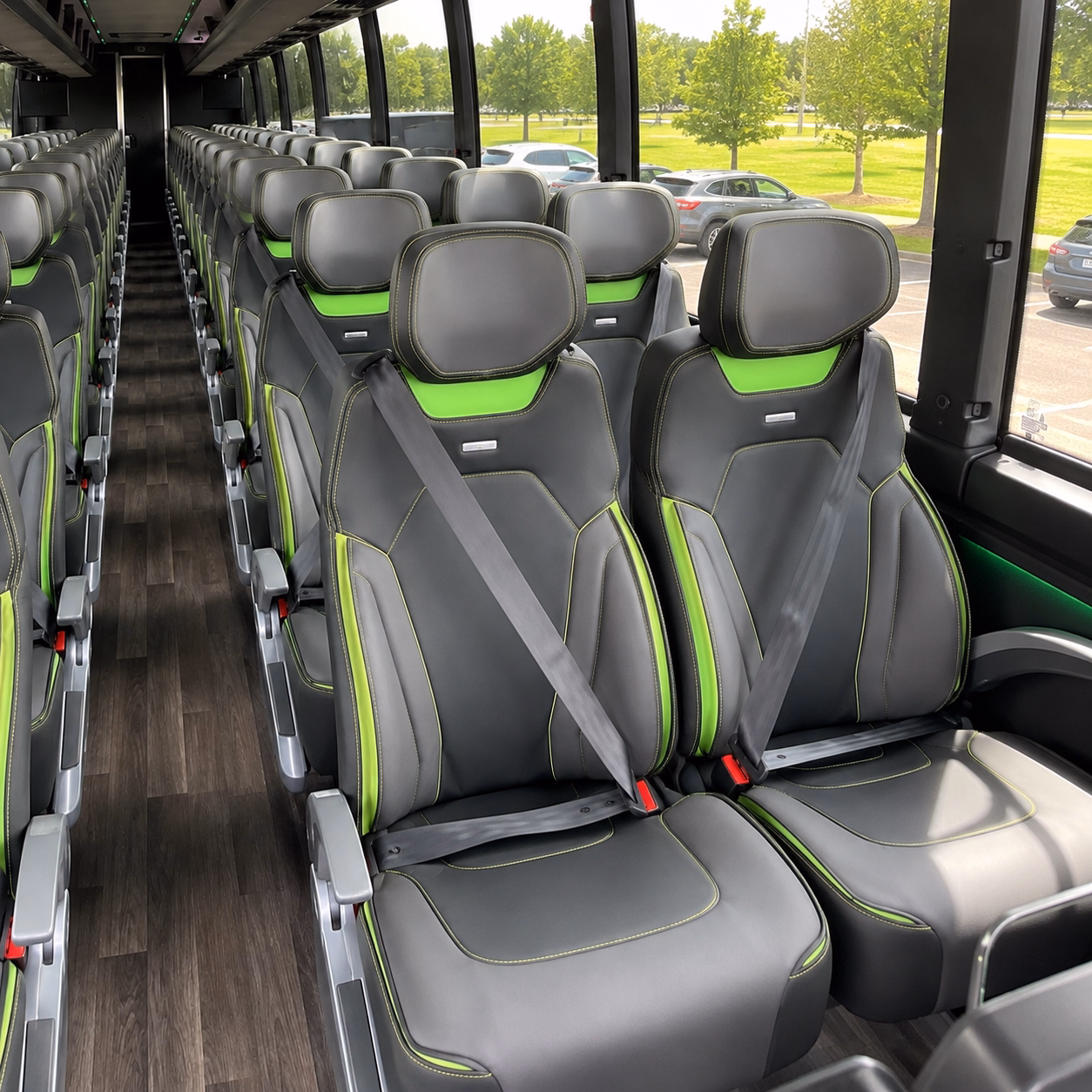 plantation charter bus interior