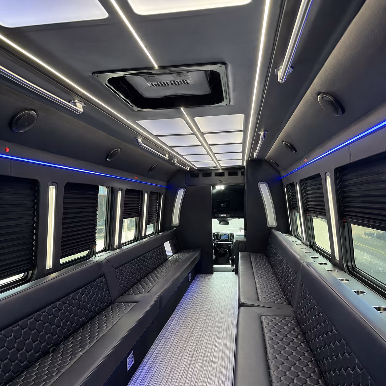 plantation party bus rentals inside