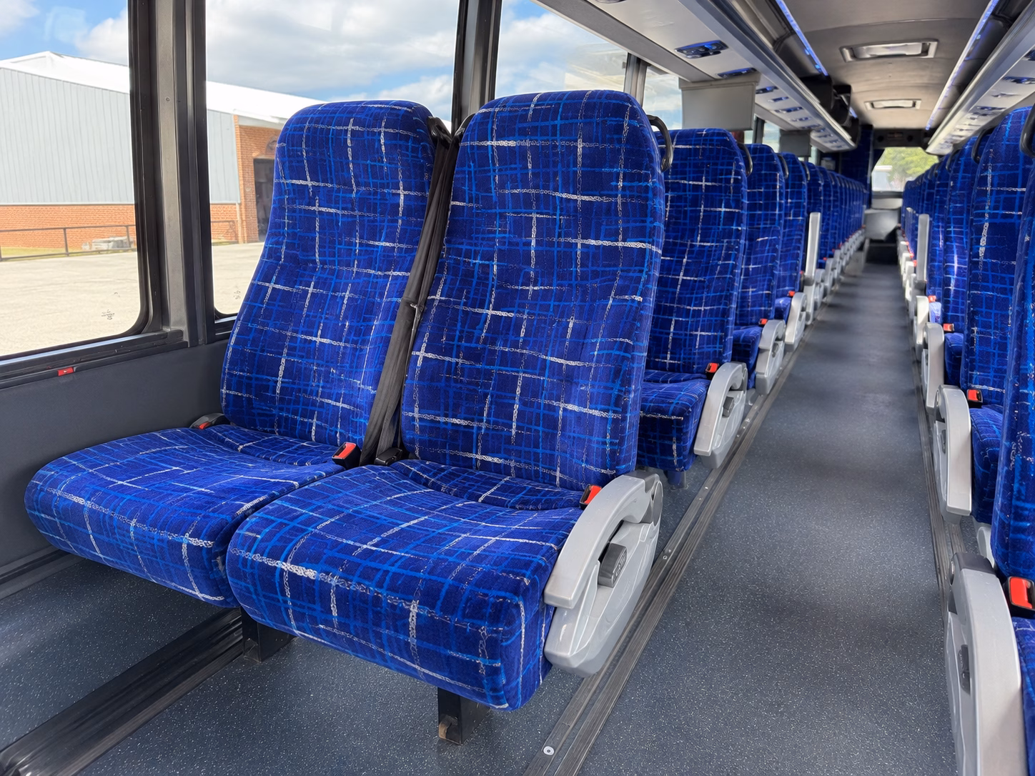 pompano beach charter bus rental interior